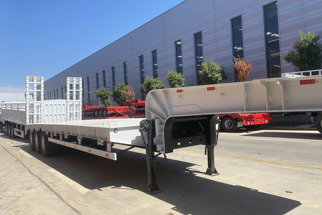 Factory Price 3/4/5axles Extendable Special Low Bed Semi Trailer