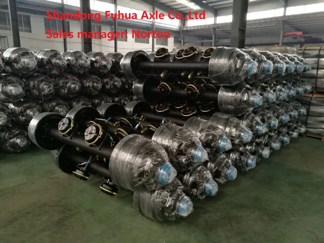 11 Tons 13 Tons Trailer Semi-Trailer Round Tube Axle