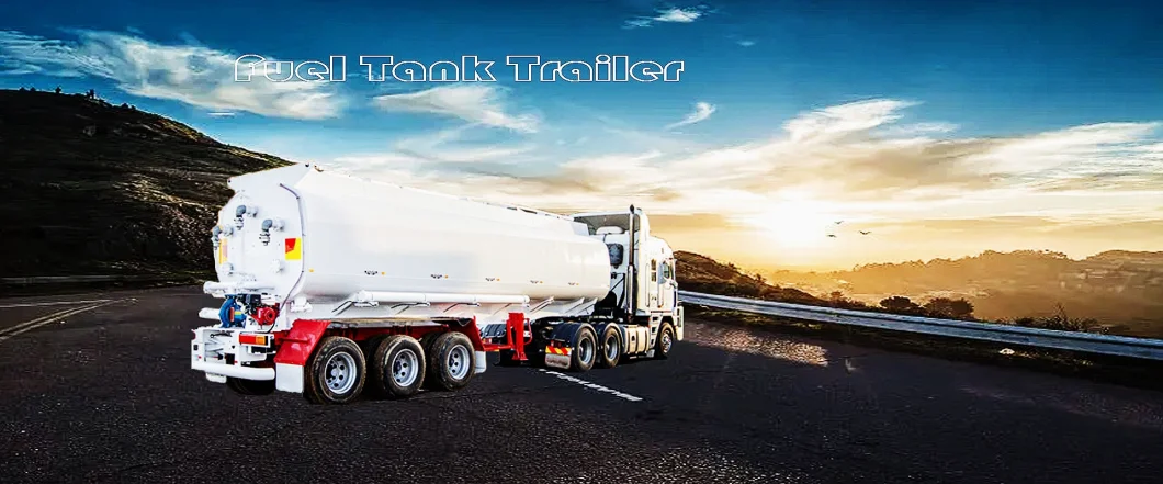 44 Cubic Meters Water Tanker Petroleum Tanker Trailers Fuel Tank Semi Trailer Gas Truck Trailer