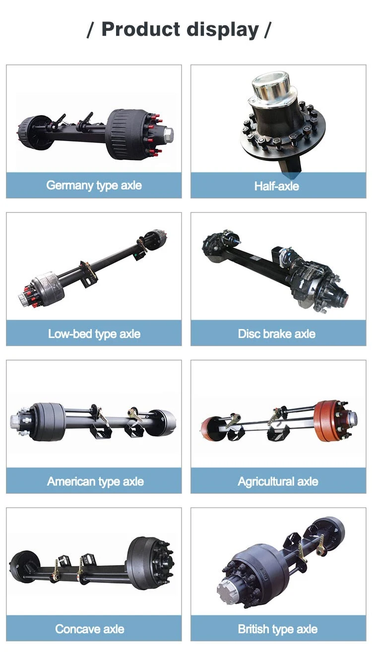 British Type 12t 18t 16t Semi Trailer Axle