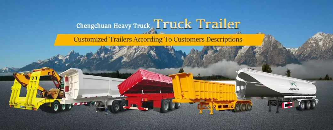 China Factory 3/4 Saf Axles 45 Tons 60 Tons 80 Tons Customization Service Air Suspension/ Steel Plate Axles Dump Semi Trailer Tipper Trailer