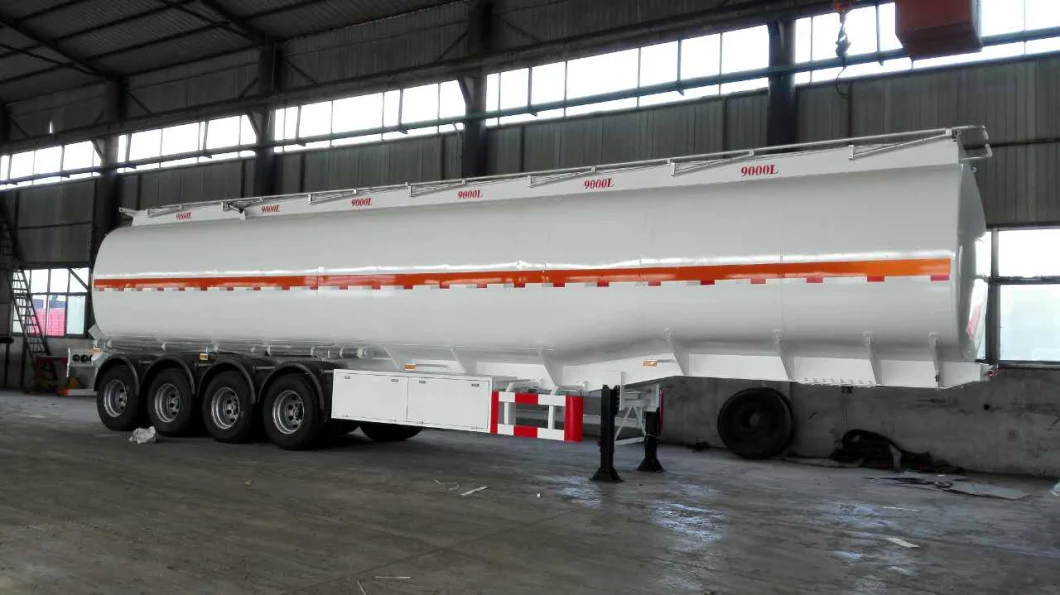 3 Axle 30000L/40000L/50000L Carbon Steel/Stainless Steel/Aluminum Alloy Tank/Tanker Truck Semi Trailer for Oil/Fuel/Diesel/Gasoline/Crude/Water/Milk Transport