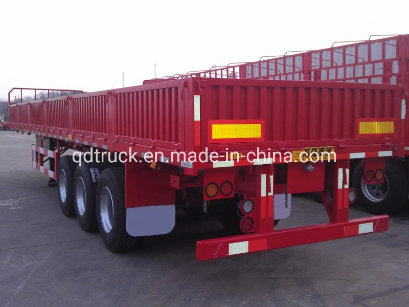 Heavy Duty 3 Axles Flatbed Container And Bulk Cargo Multi-purpose Truck Semi Trailer