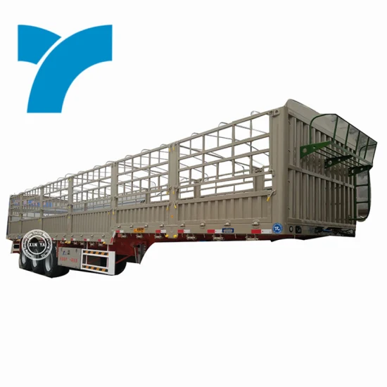 3 Achsen, 50 Tonnen, Seitenwand, abnehmbarer Flachbett-Transportcontainer-LKW-Sattelanhänger