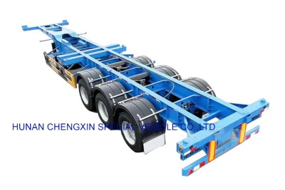 3 Achsen 20 40FT Container Skeleton Semi Trailer Container Chassis Trailer