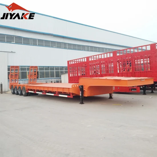 Jiyake Special Transport Heavy Machine Carrier Tiefbett-Sattelauflieger mit hoher Qualität