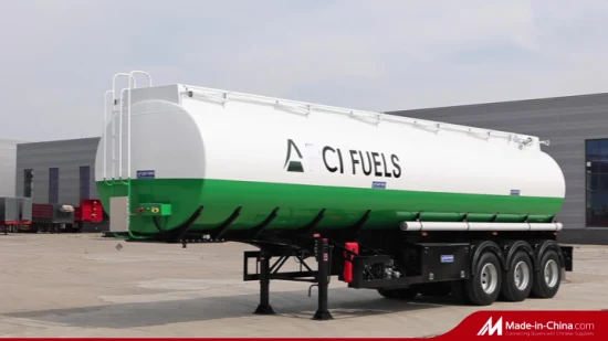 3 Achsen 40000L 45000Liter 54000Liter Benzin-Öltanker-Kraftstofftank-Sattelauflieger zu verkaufen