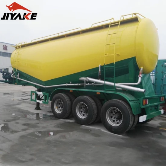 Jiyake 50 cbm professioneller Bulk-Zement-Trockenpulver-Spezial-Tankwagen-Sattelauflieger